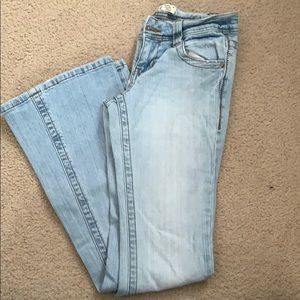 Two pairs Size 3. L.e.i boot cut jeans.
